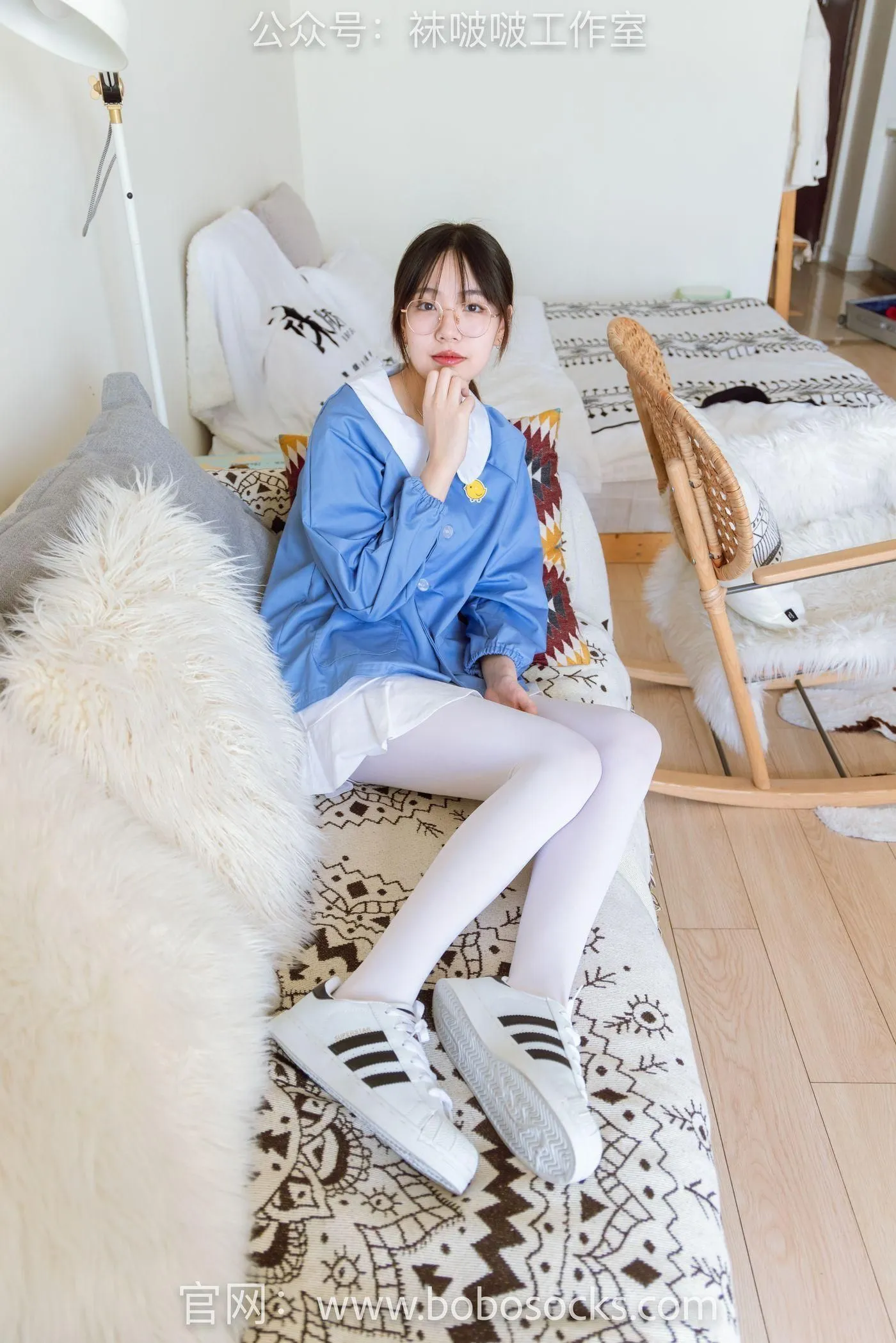 [BoBoSocks袜啵啵]NO.093 小甜豆-贝壳头、厚白丝 [132P]插图2